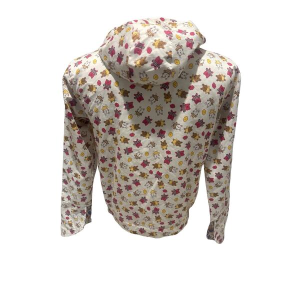 Reversible Kawaii Hoodie XL Zip Up Jacket Bunny Bear Hearts Harajuku Anime - Picture 4 of 10